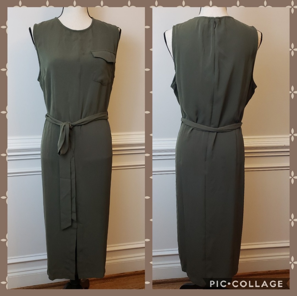 *flash sale!* Olive Green Utility Dress - Picture 2 of 5